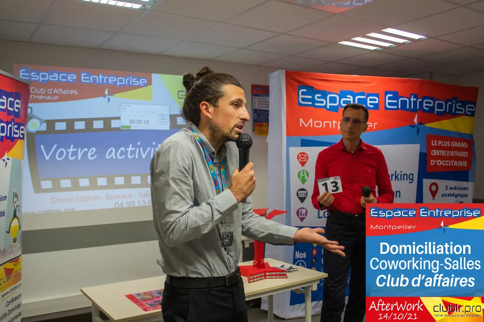 Afterwork Pitch Elevator Club LR octobre 2021 à Montpellier : duo pitch