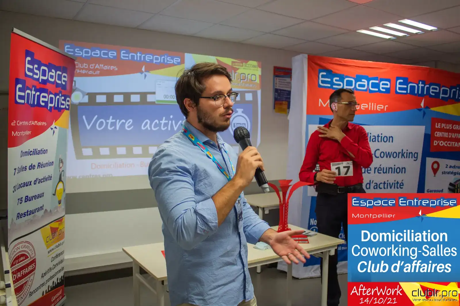 Afterwork Pitch Elevator Club LR octobre 2021 à Montpellier : duo pitch