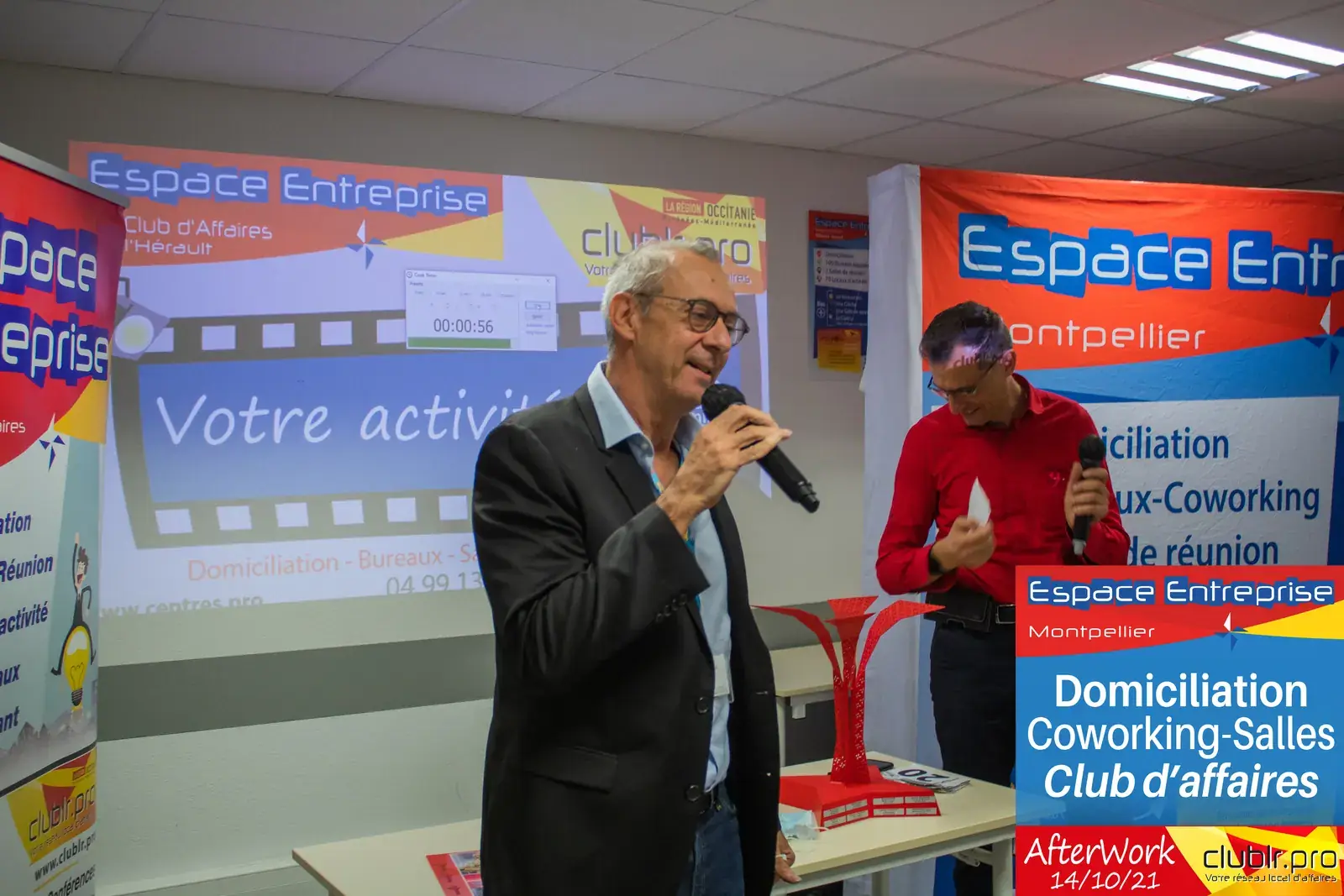 Afterwork Pitch Elevator Club LR octobre 2021 à Montpellier : duo pitch