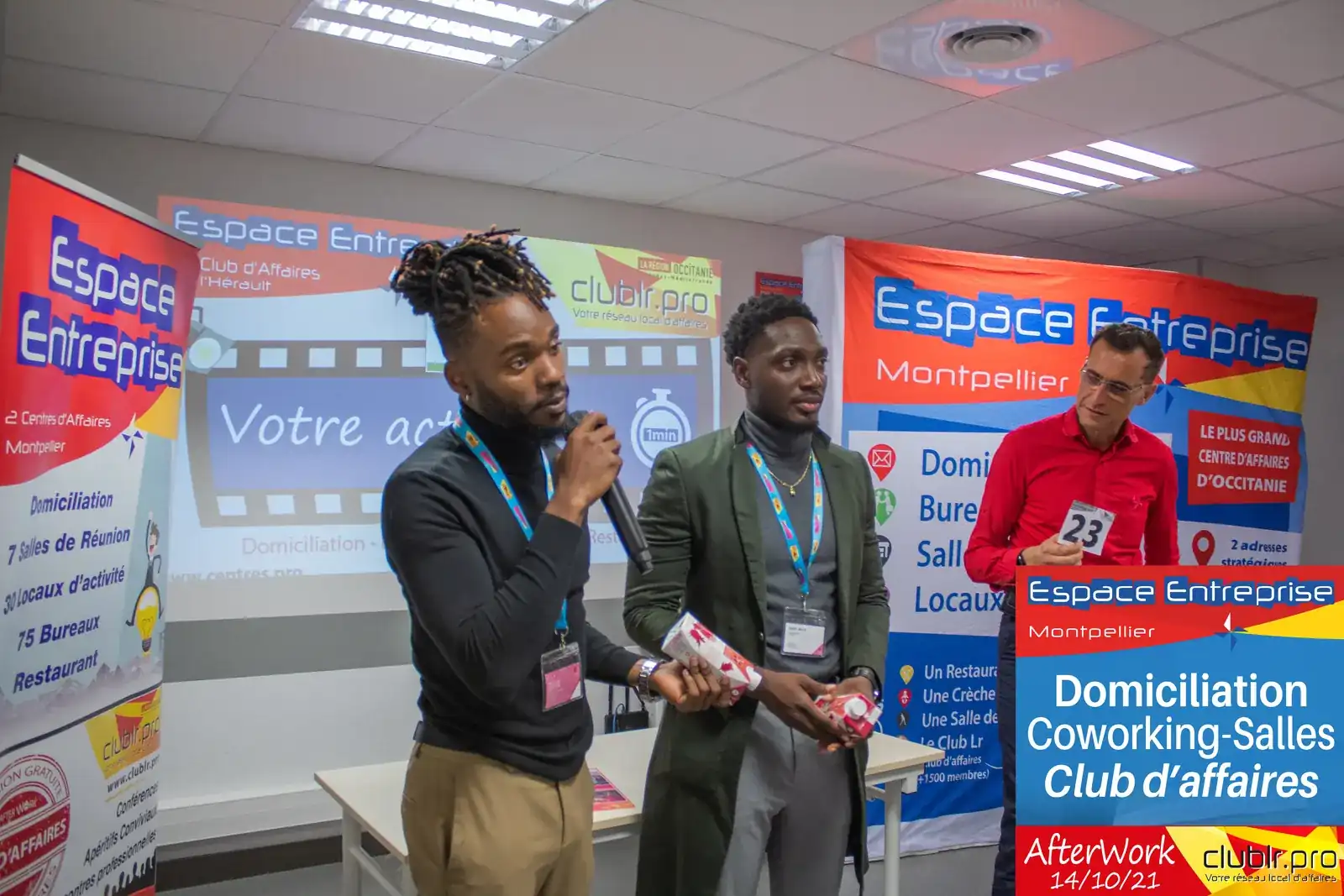 Afterwork Pitch Elevator Club LR octobre 2021 à Montpellier : duo pitch