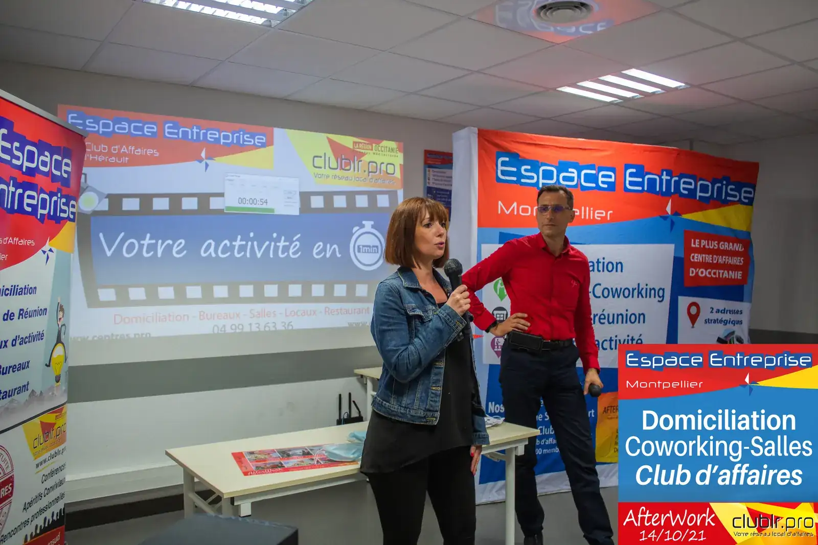 Afterwork Pitch Elevator Club LR octobre 2021 à Montpellier : duo pitch