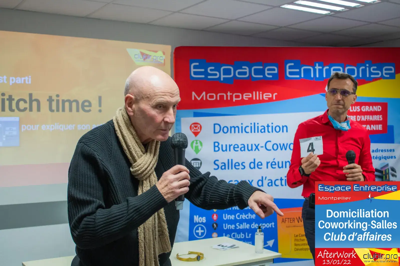 Afterwork Pitch Elevator Club LR janvier 2022 à Montpellier