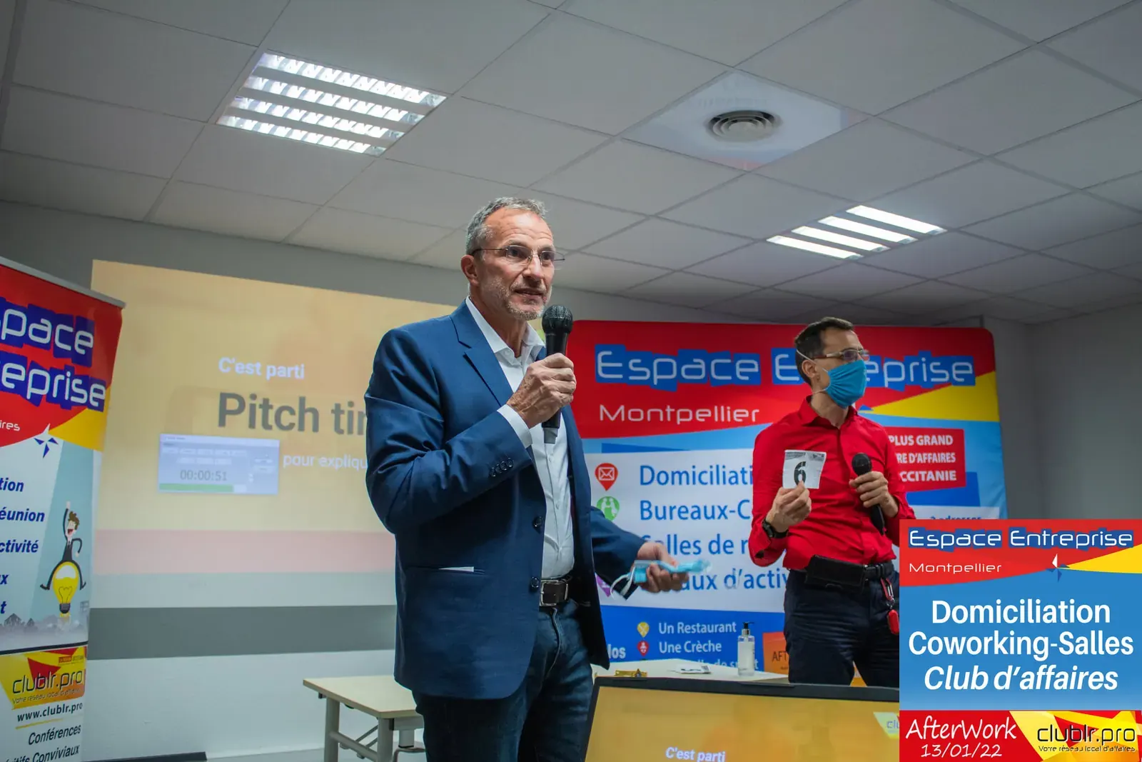 Afterwork Pitch Elevator Club LR janvier 2022 à Montpellier : duo pitch