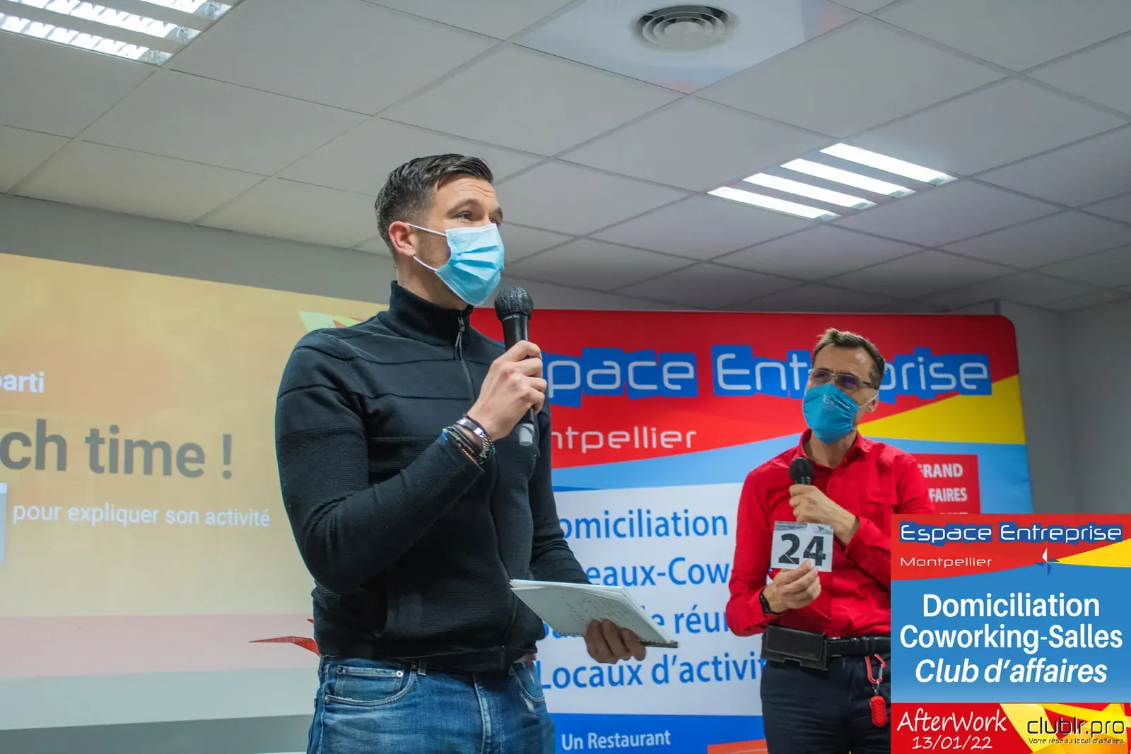 Afterwork Pitch Elevator Club LR janvier 2022 à Montpellier : pitch micro