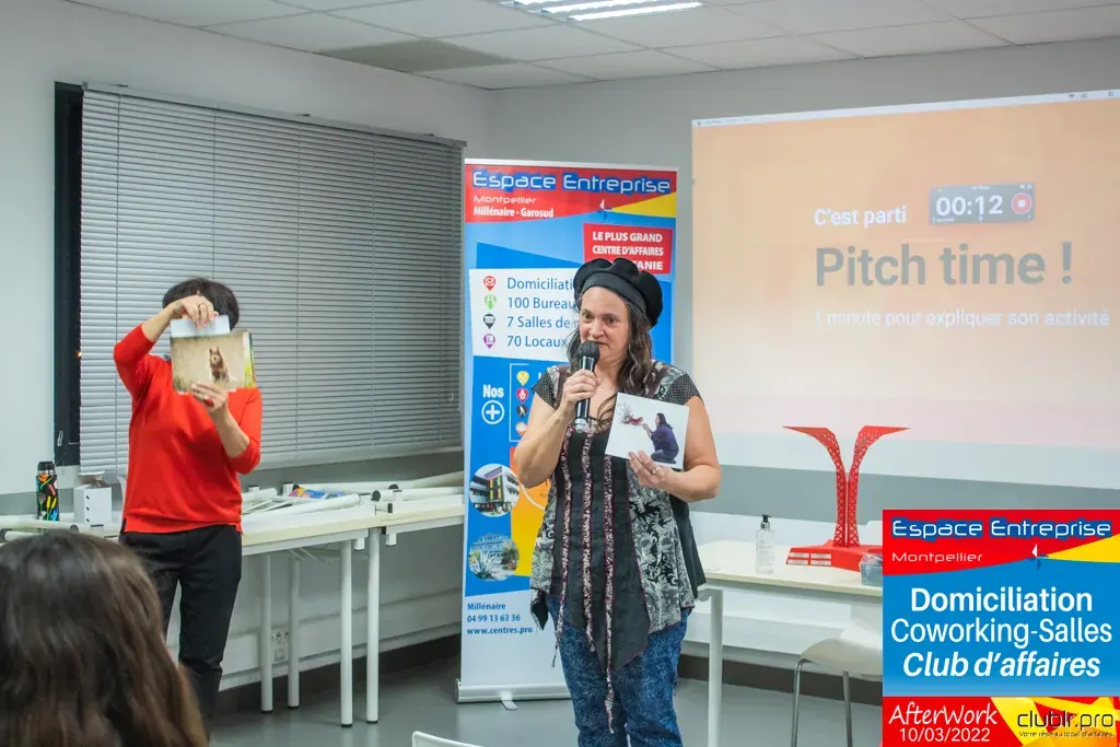 Afterwork Pitch Elevator Club LR mars 2022 à Montpellier : duo pitch