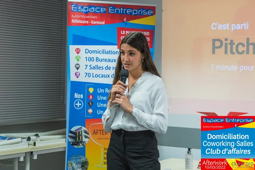 Afterwork Pitch Elevator Club LR mars 2022 à Montpellier : pitch micro