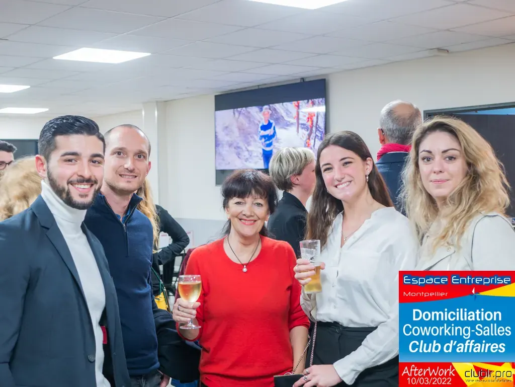 Afterwork Pitch Elevator Club LR mars 2022 à Montpellier : groupe