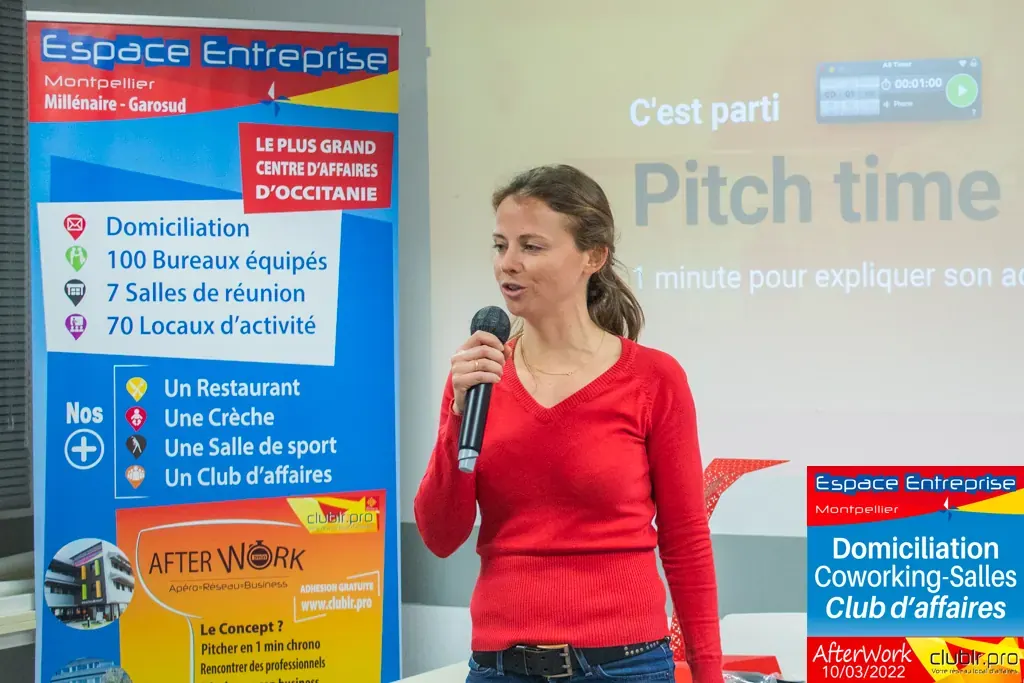 Afterwork Pitch Elevator Club LR mars 2022 à Montpellier : pitch micro