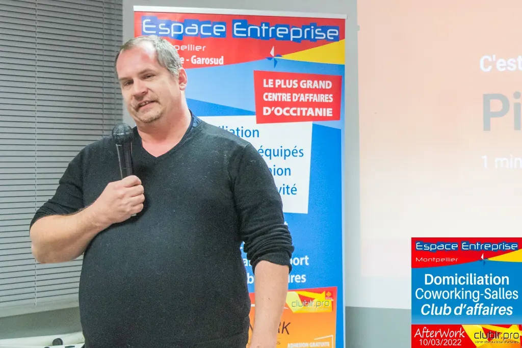 Afterwork Pitch Elevator Club LR mars 2022 à Montpellier : pitch micro