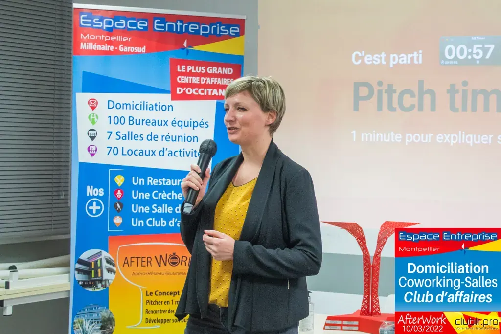 Afterwork Pitch Elevator Club LR mars 2022 à Montpellier : pitch micro
