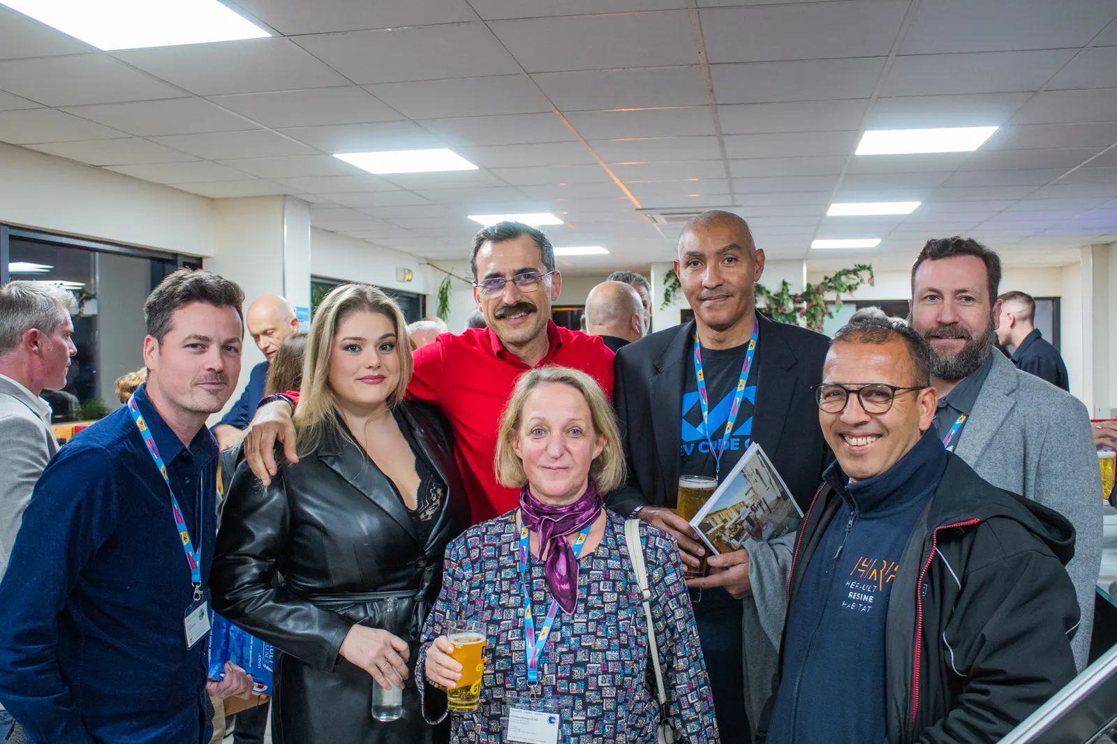 Participants réunis en fin de soirée, Afterwork Pitch Elevator Club LR, novembre 2022 à Montpellier