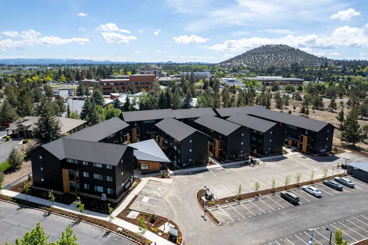 Aerial view of property