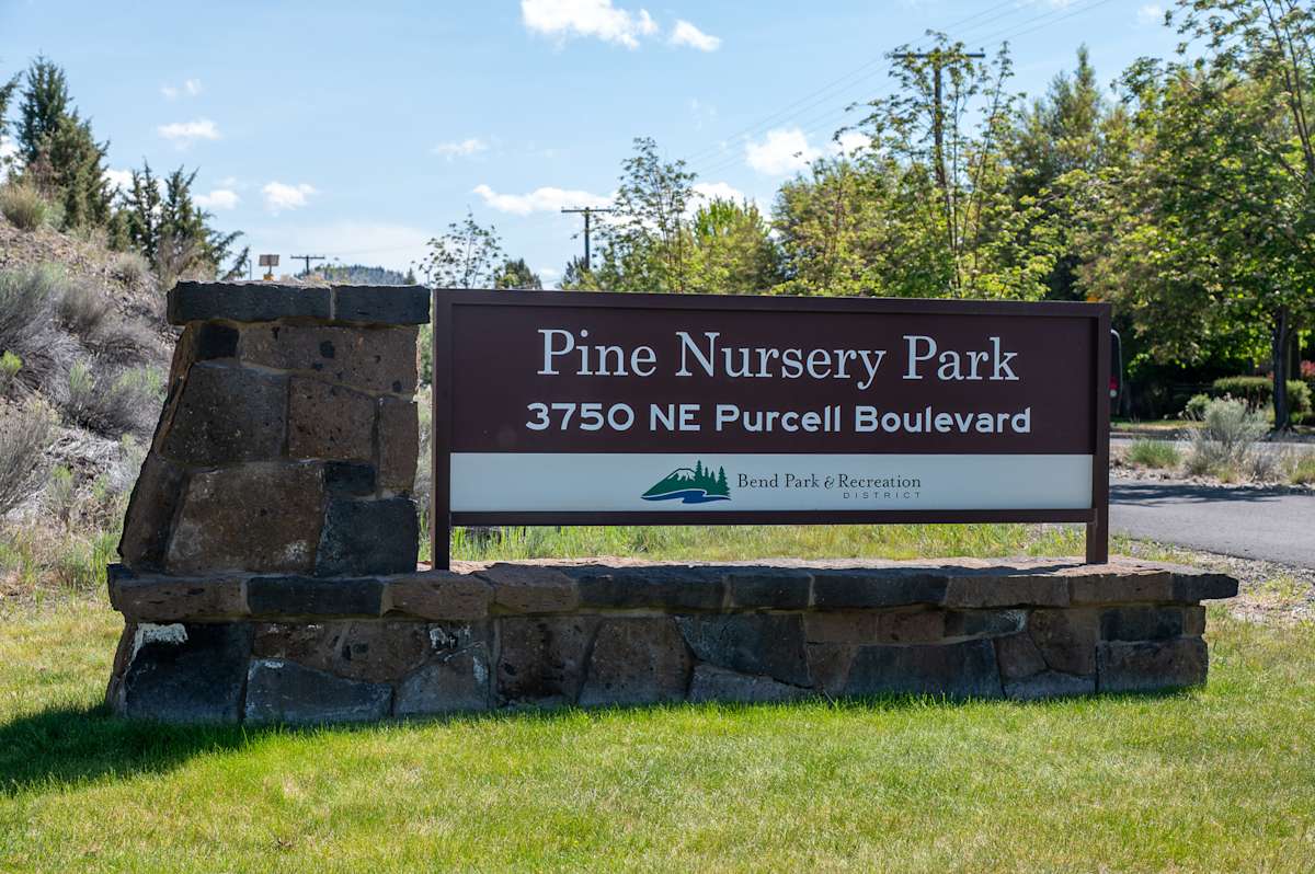 Park entrance sign