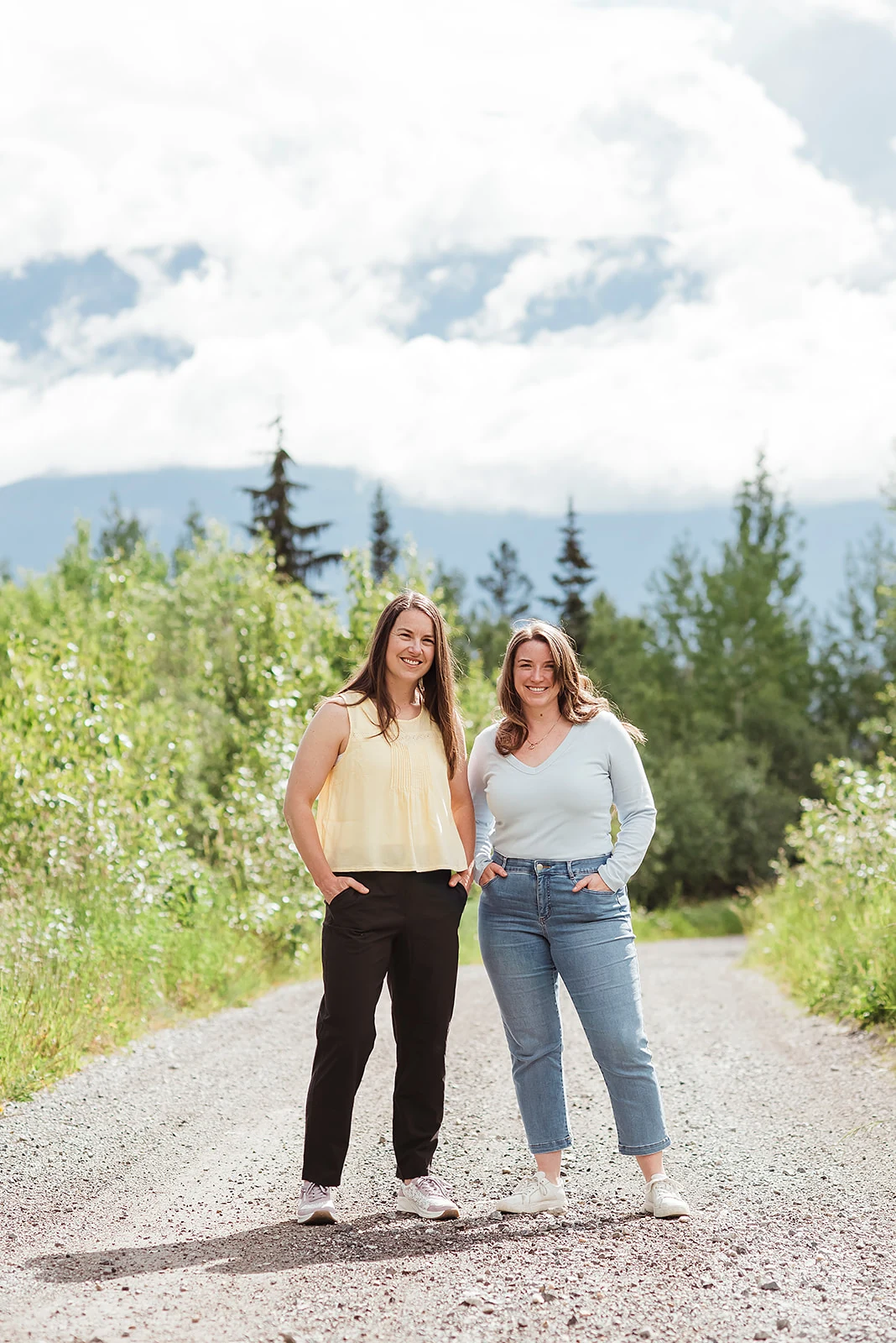 Cadence Accounting co-founders Meagan and Glynnis near Golden, BC
