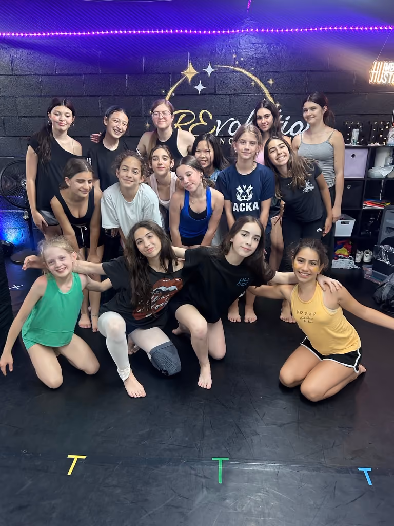 Summer camp dancers at Revolution Dance Academy in Tenafly, NJ