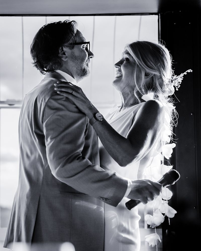 Couple exchanging vows during their wedding ceremony