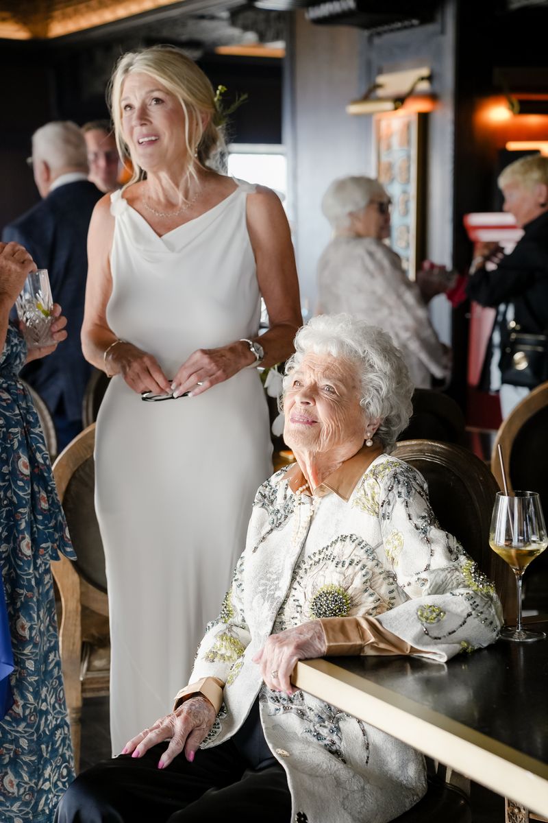 Elegant portrait from a wedding celebration