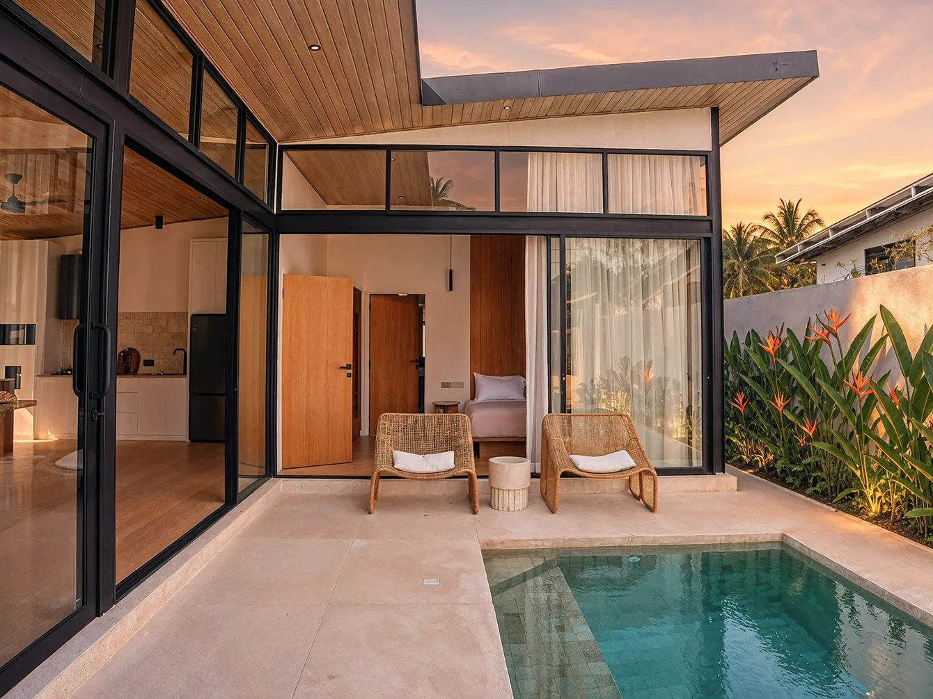 Habitat Garden villa exterior and pool