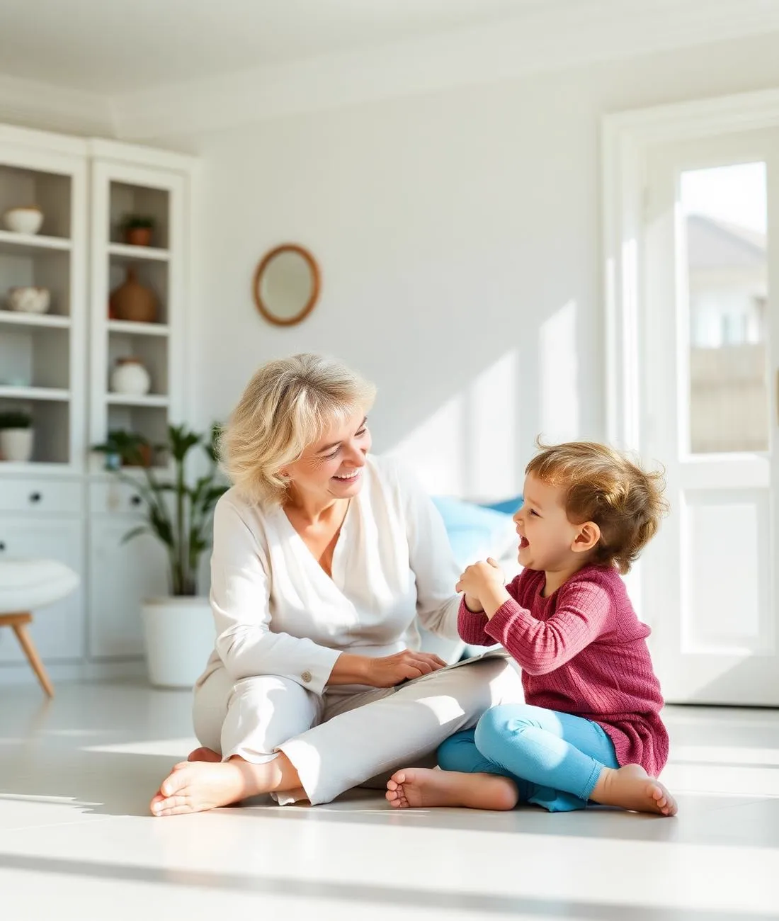 Sitz- und Aufenthaltsbereich von Kinderluft vor dem Umbau mit grünen Stühlen und Wanddekoration