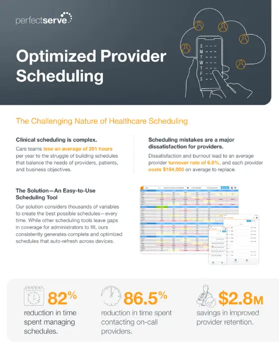 Cover of Optimized Provider Scheduling, on scheduling challenges and how to solve them