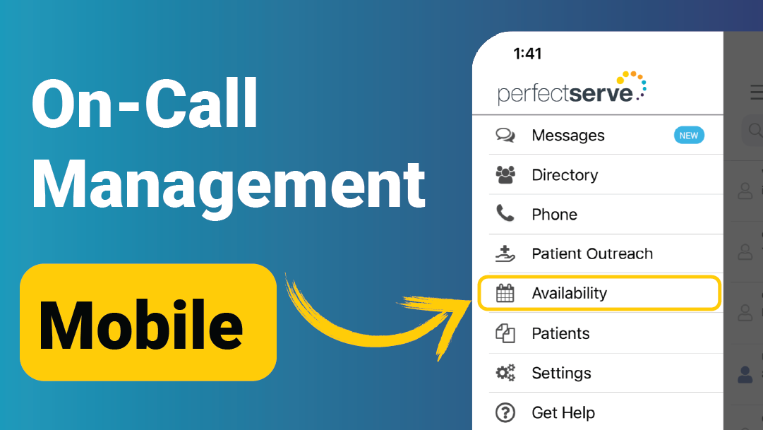 Mobile on-call management interface showing availability option