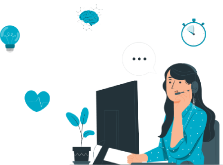 Illustration of connected healthcare communication