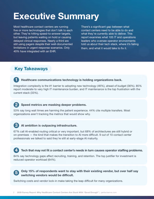 Why Healthcare Contact Centers Are Stuck with "Good Enough"