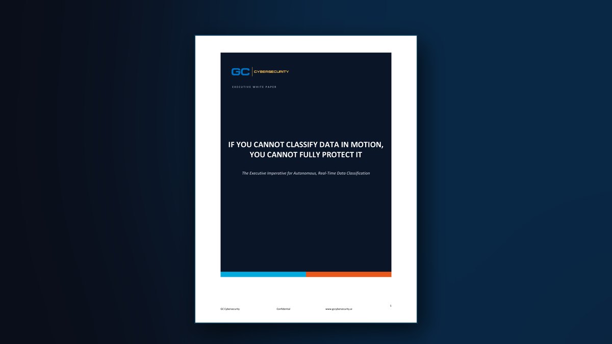 Cover of If You Cannot Classify Data in Motion, You Cannot Fully Protect It