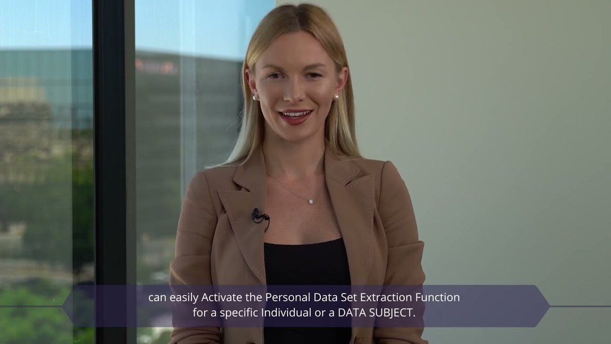 Video: Personal Data Set Extraction