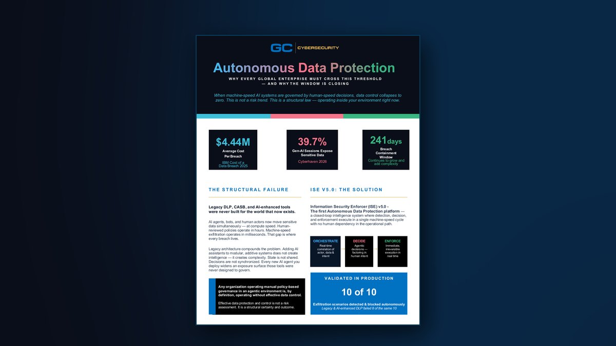 Cover of Autonomous Data Protection — Executive Brief (ISE v5.0)