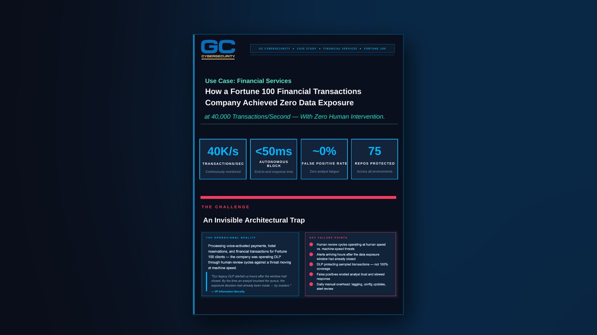 Cover of Financial Services DLP Case Study: Blocking PCI Exposure in 50ms