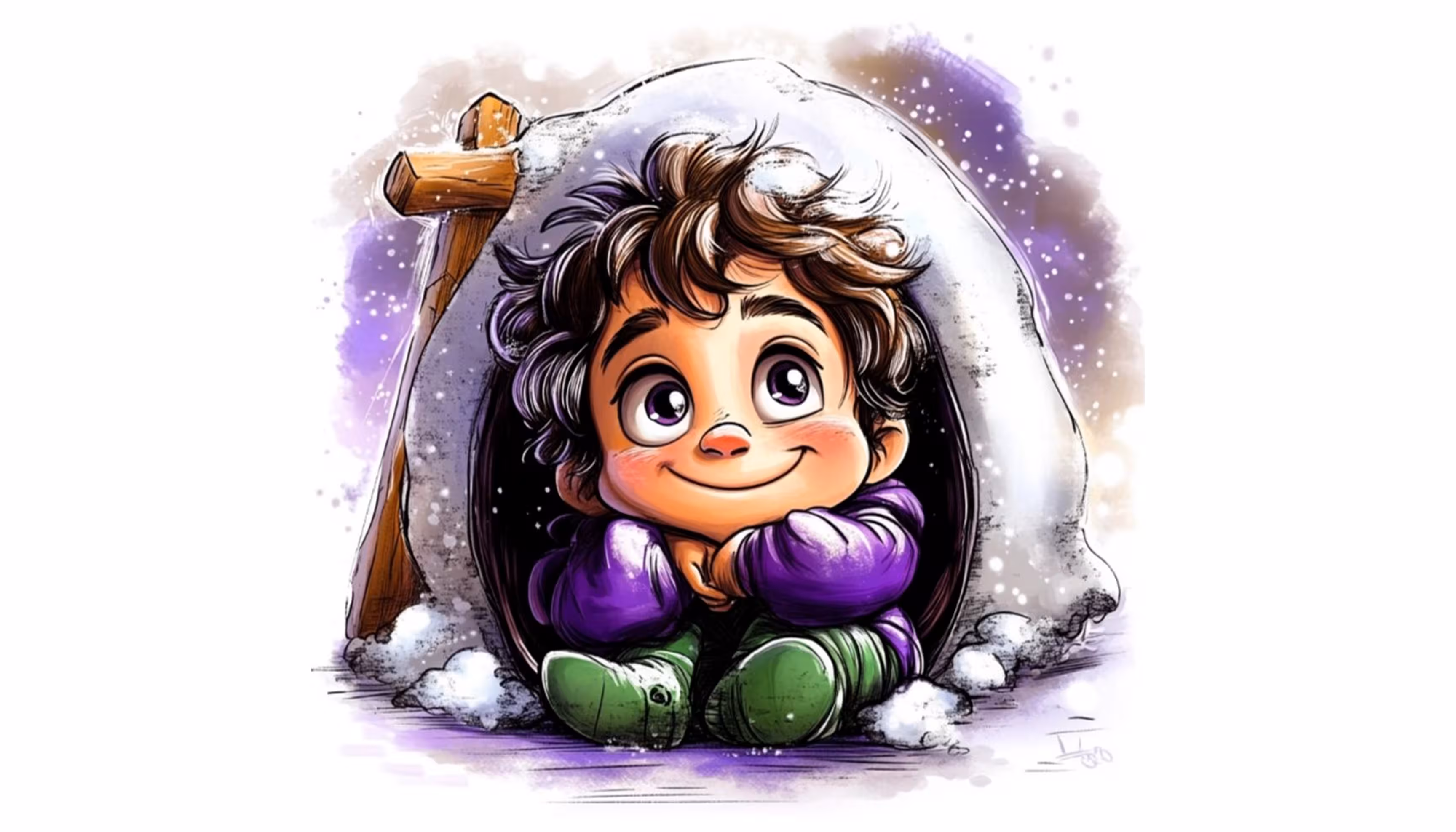 "Autumn in November and igloos in the snow in December"