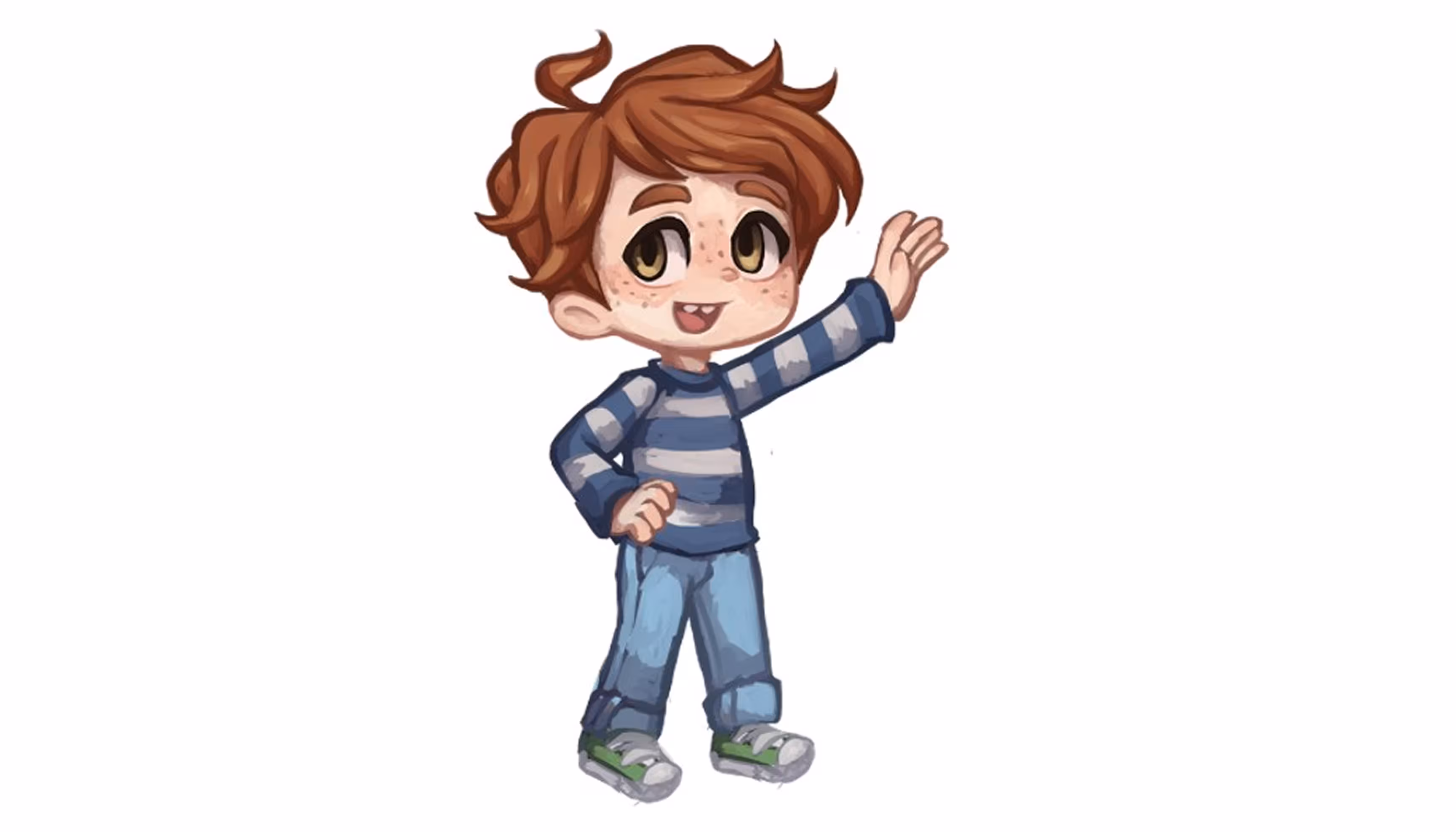 A boy named Léo being asked his name and answering"
