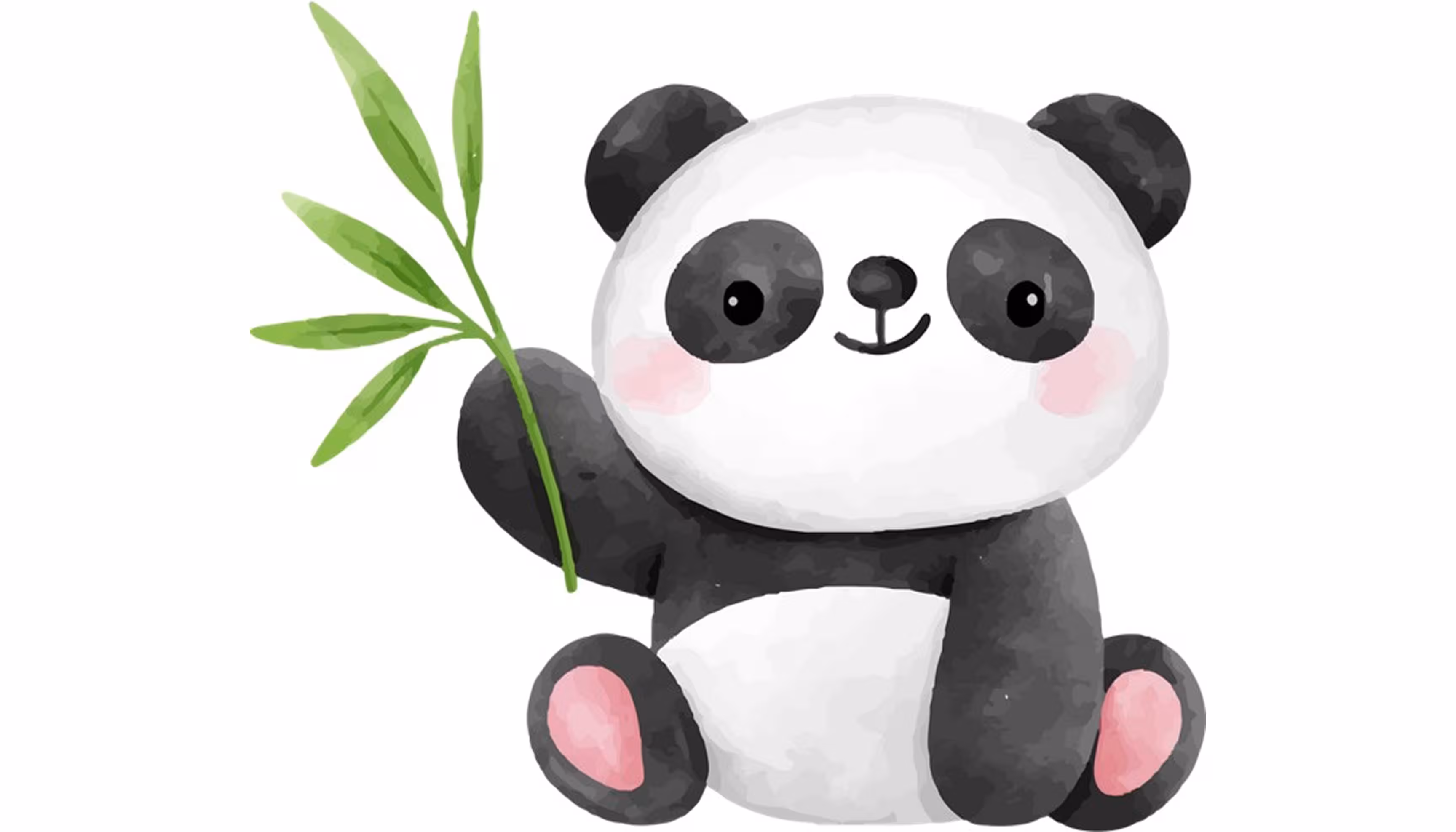 "A panda illustrating the question Qu’est-ce que c’est ?"