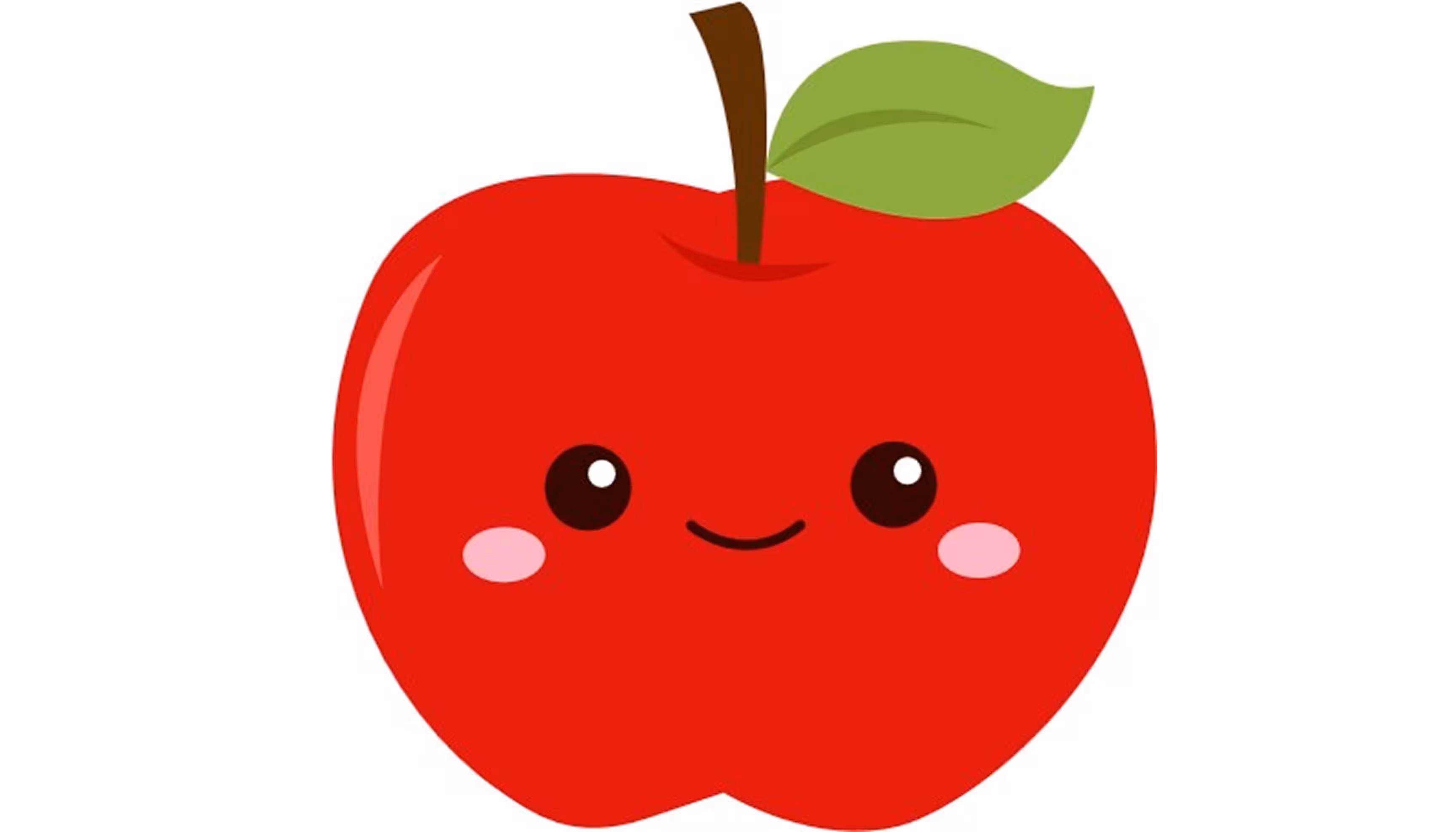 "An apple illustrating the question Qu’est-ce que c’est ?"