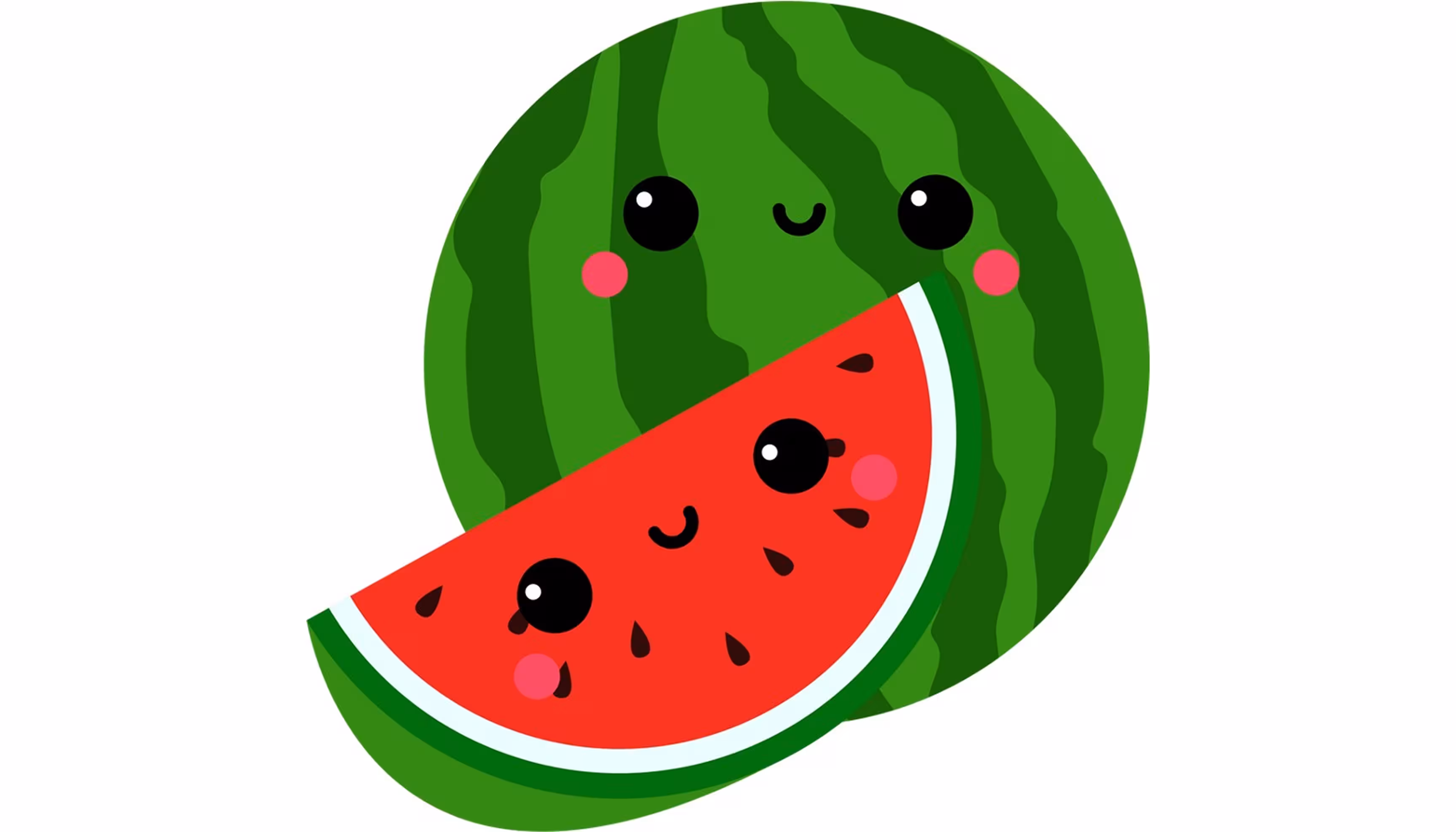 "A watermelon illustrating the question Qu’est-ce que c’est ?"