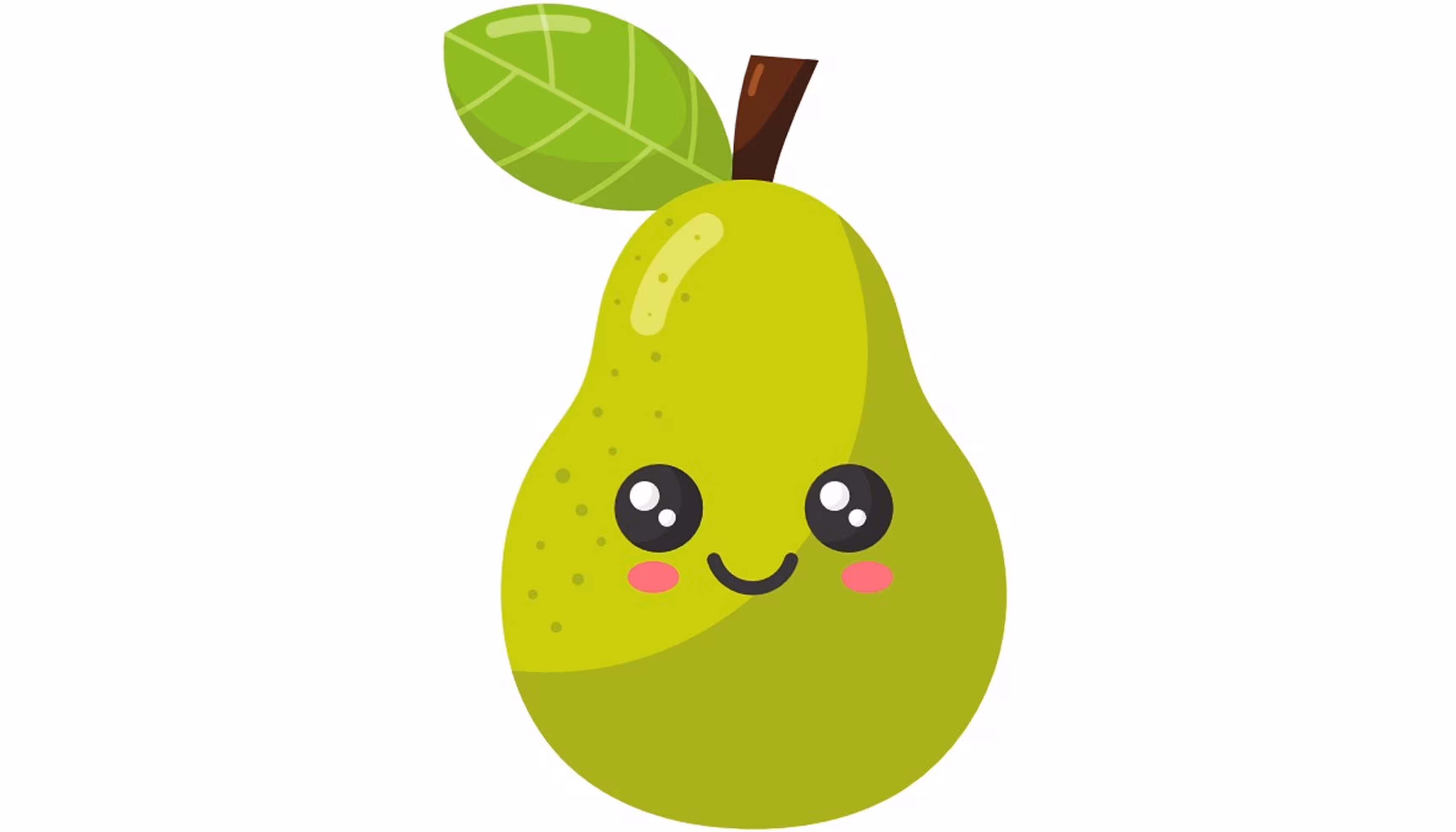 "A pear illustrating the question Qu’est-ce que c’est ?"