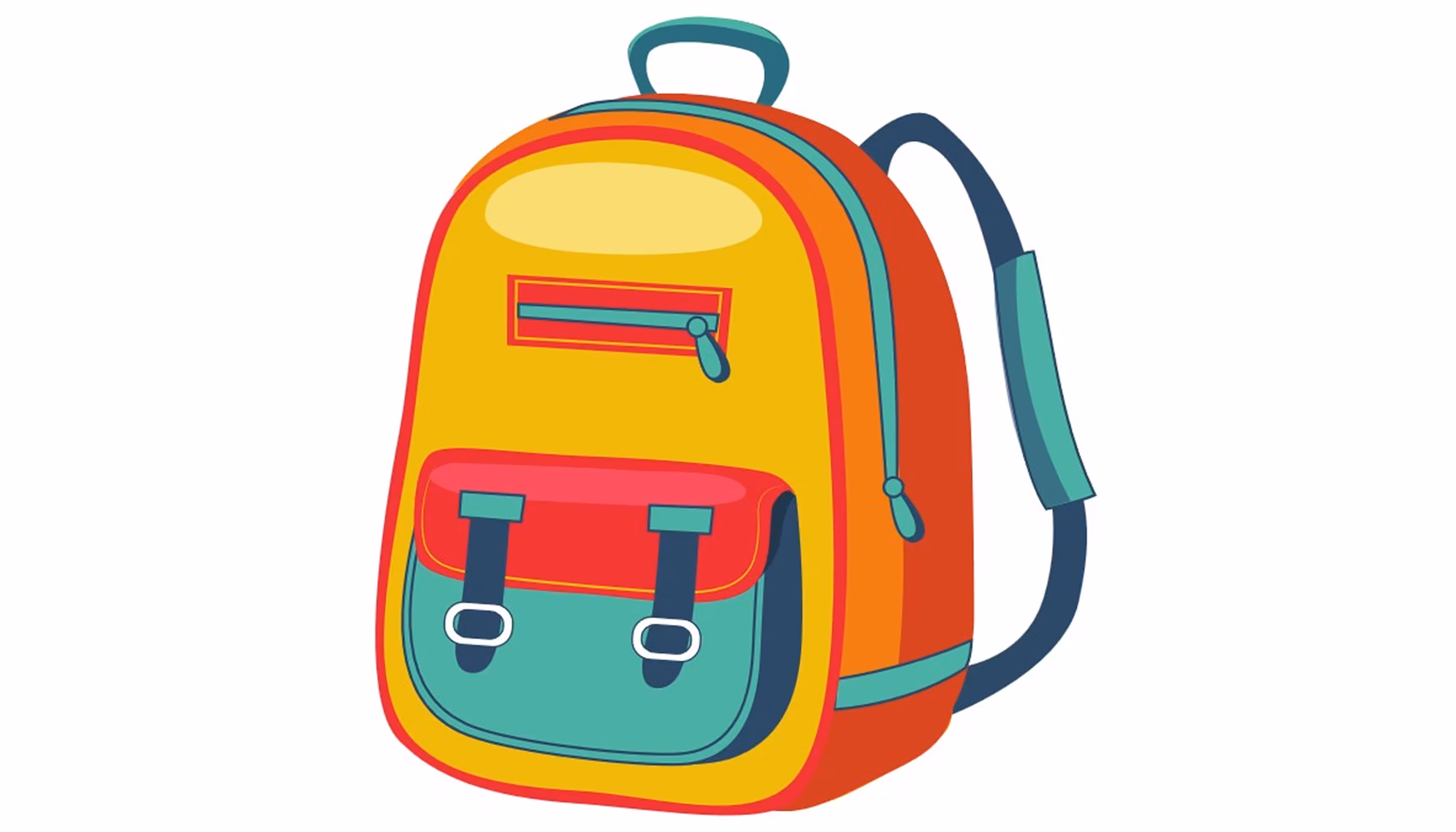 "A school bag illustrating the question Qu’est-ce que c’est ?"