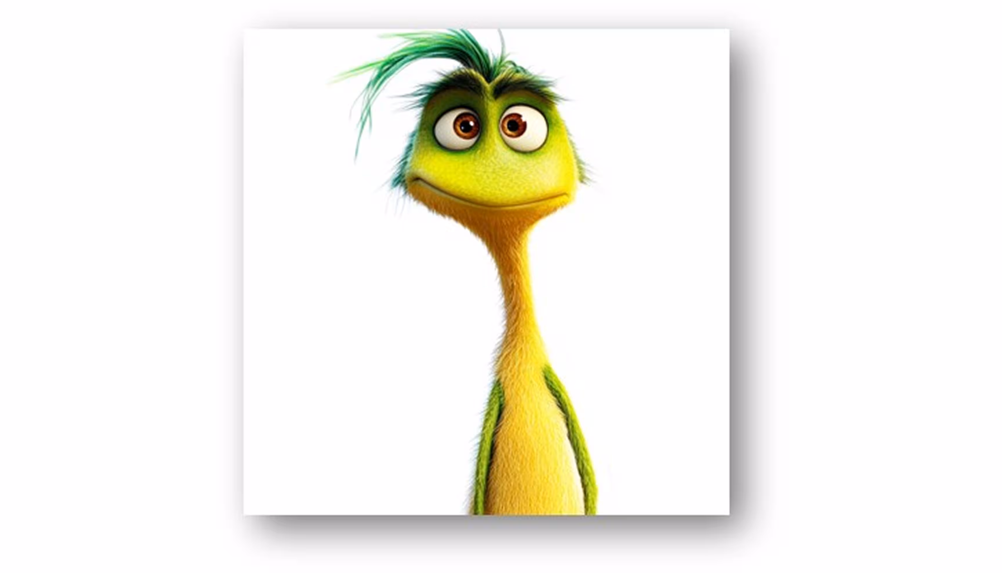 "A big green monster wishing he were ten years old like the children."