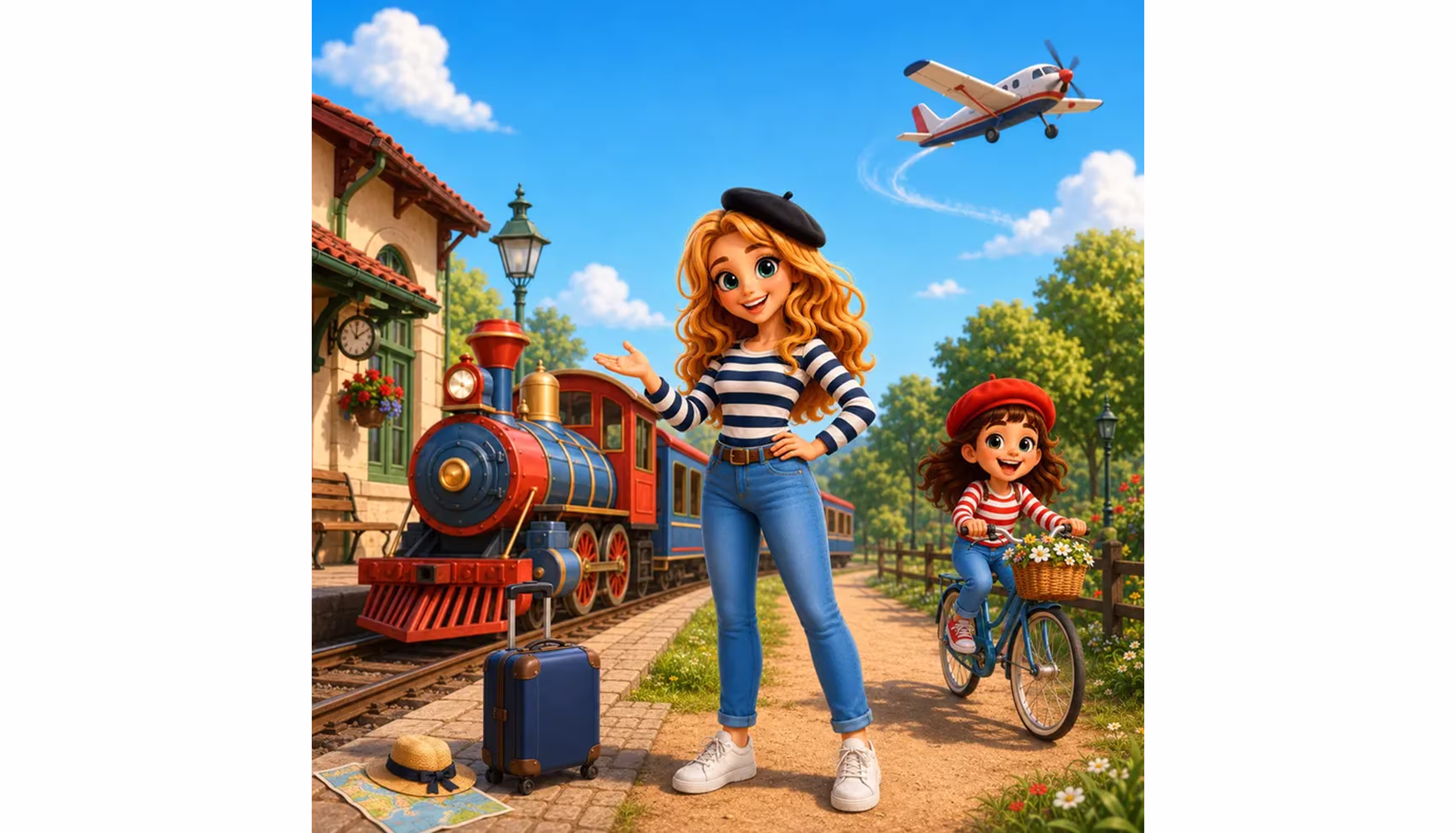 #5 Vehicle Adventure! Learn Train, Avion & Vélo