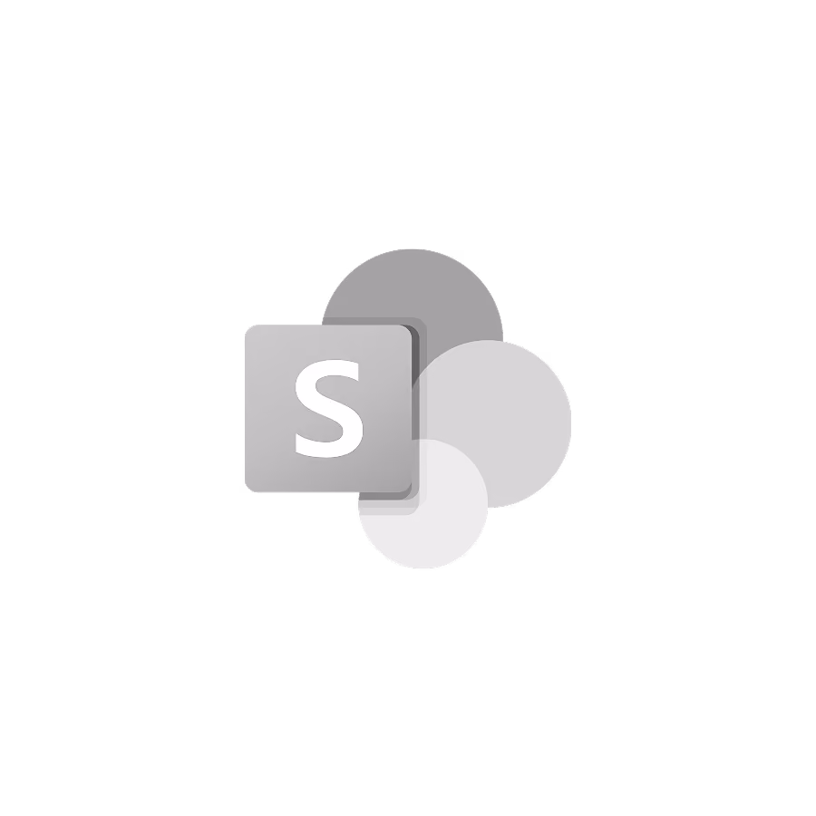Microsoft SharePoint logo.