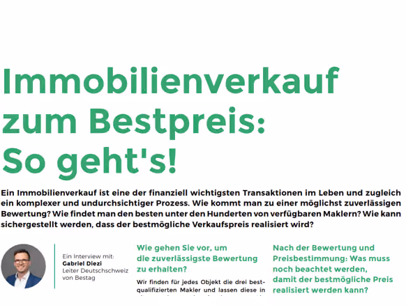 Die Immobilienpreise sind marktgerecht
