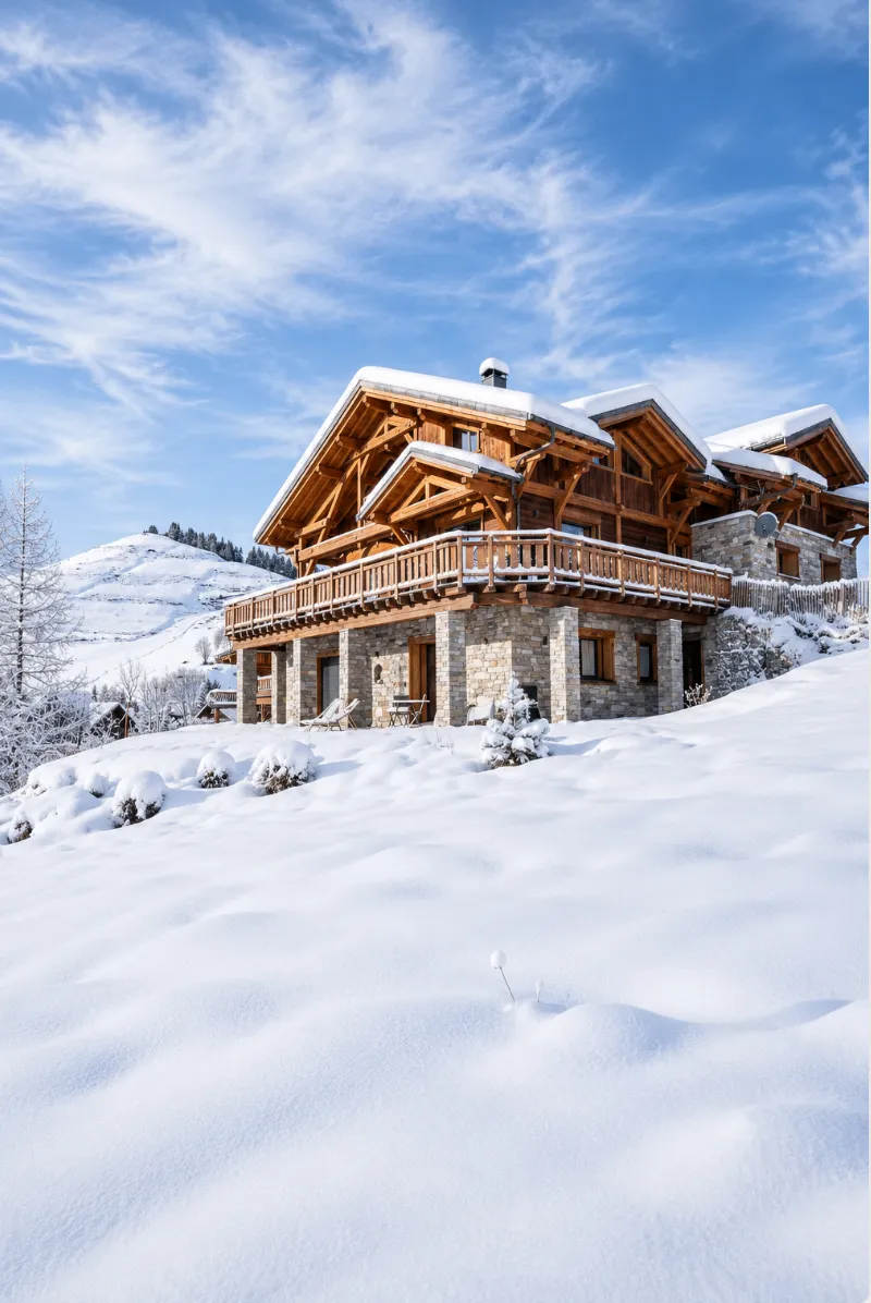 Le Zelfée, appartement 4 personnes skis aux pieds en rez-de-jardin d’un chalet à Albiez-Montrond