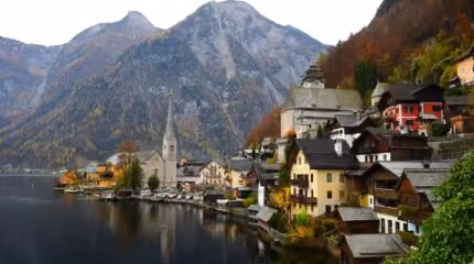 A hillside village by a lake in Austria, home to the Beck missionary family.