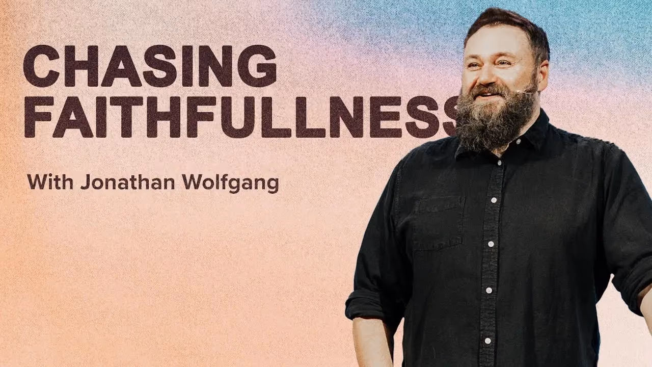 Chasing Faithfulness with Jonathan Wolfgang, smiling against a pastel gradient backdrop.