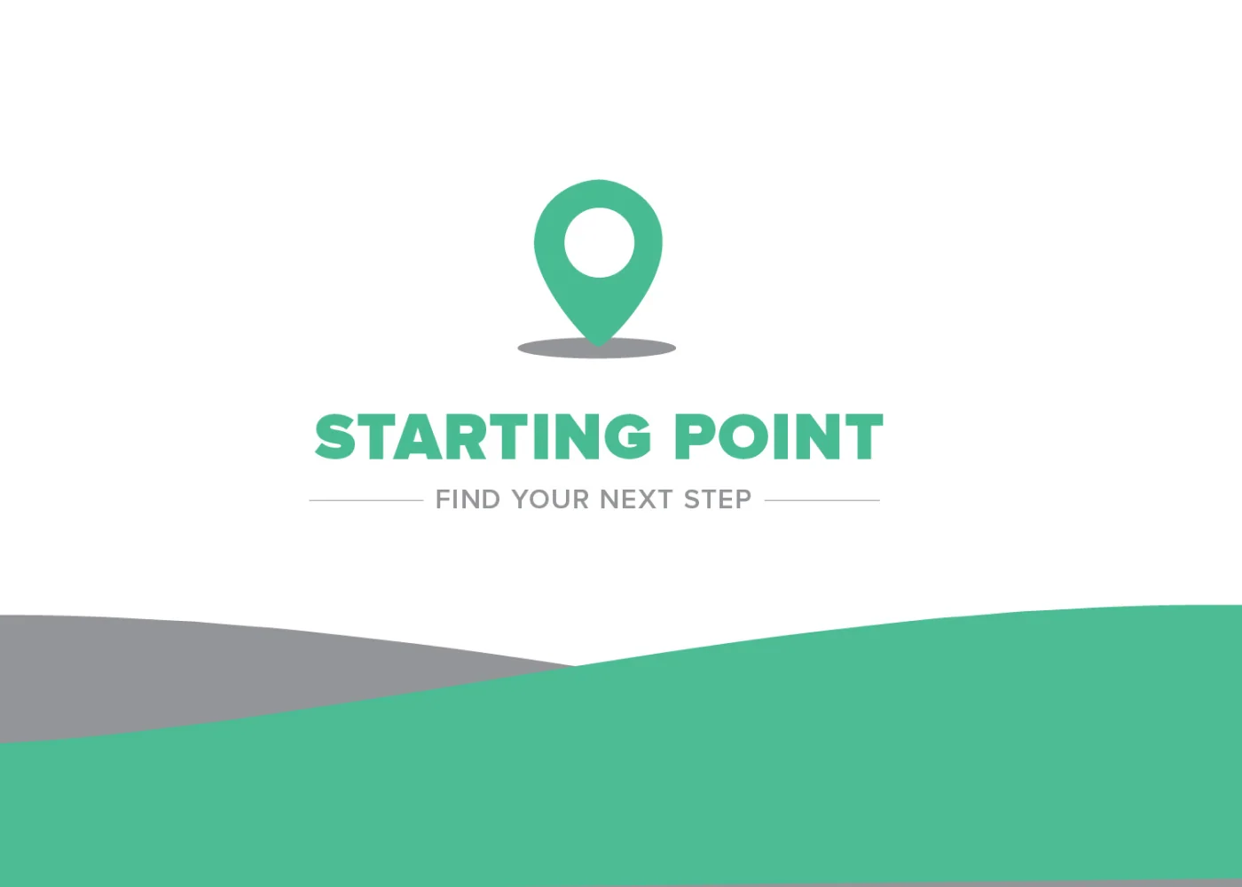 Starting Point graphic inviting visitors to find their next step.