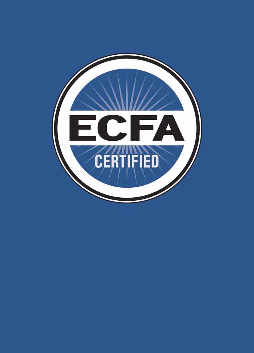 ECFA certified logo