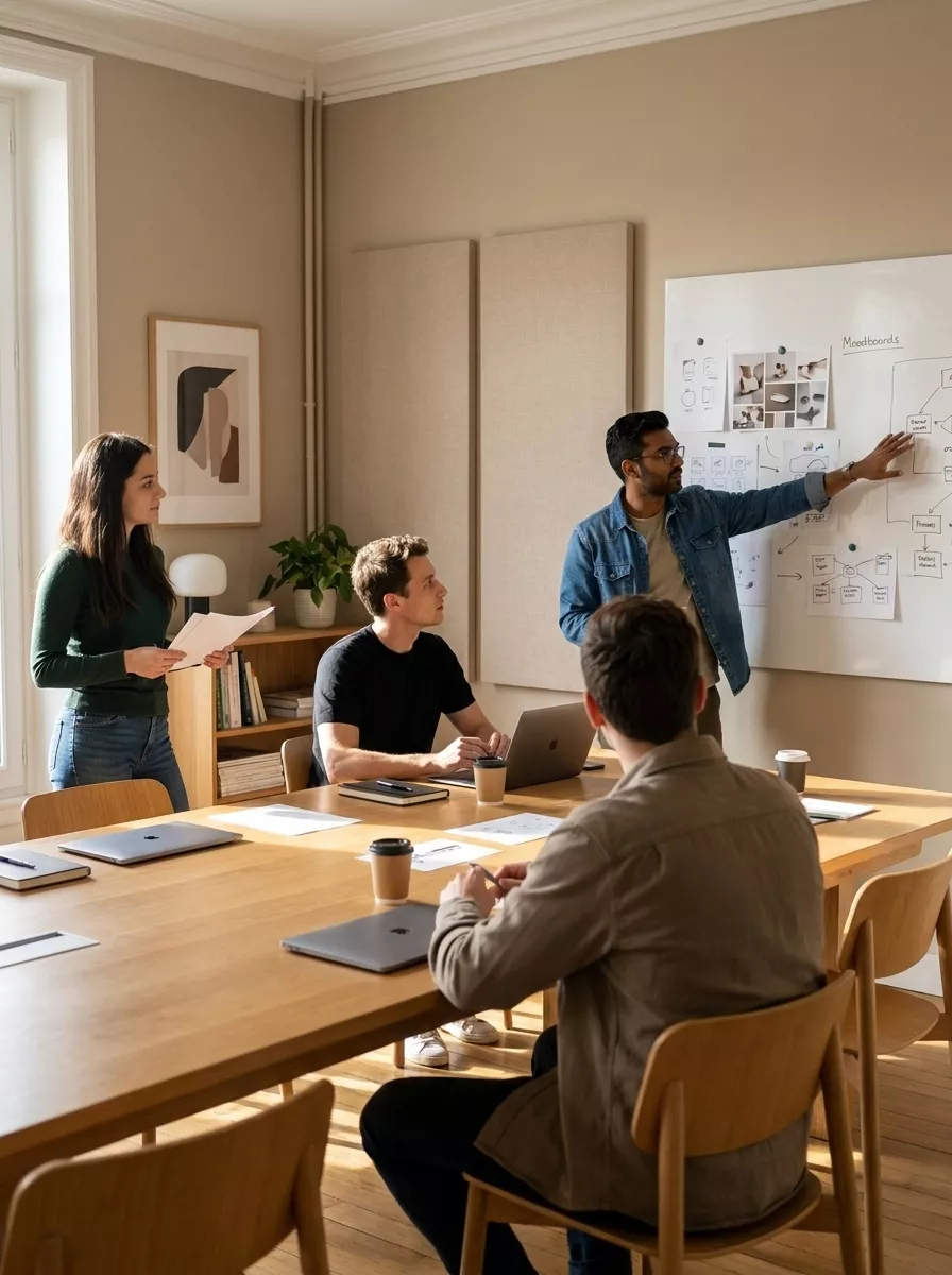 Atelier de stratégie d'acquisition chez Bricks Agency