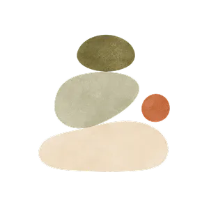 Illustration of balanced stacked shapes