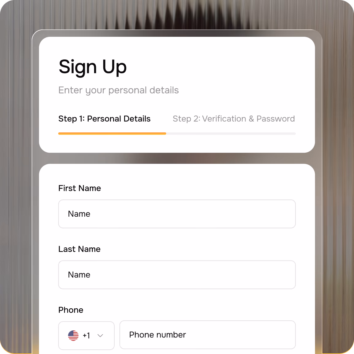Step 01 — Create Your Account